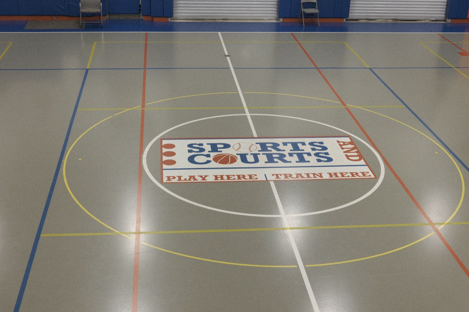 Inside the Sports and Courts gymnasium